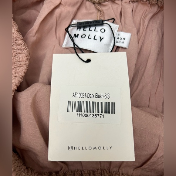 Hello Molly New Size 4 Another Fairytale Midi Skirt Dark Blush Pink Mesh Lace - Picture 10 of 16